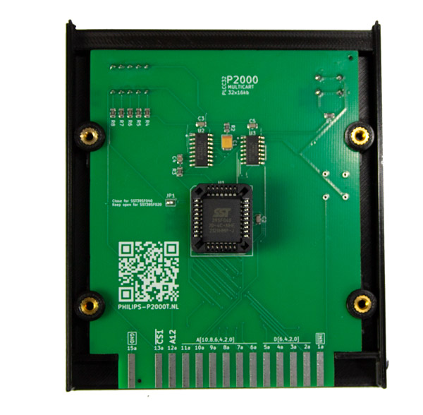 PCB inserted into the top part of the case.