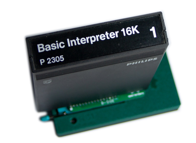 Cartridge inserted into the adapter board.